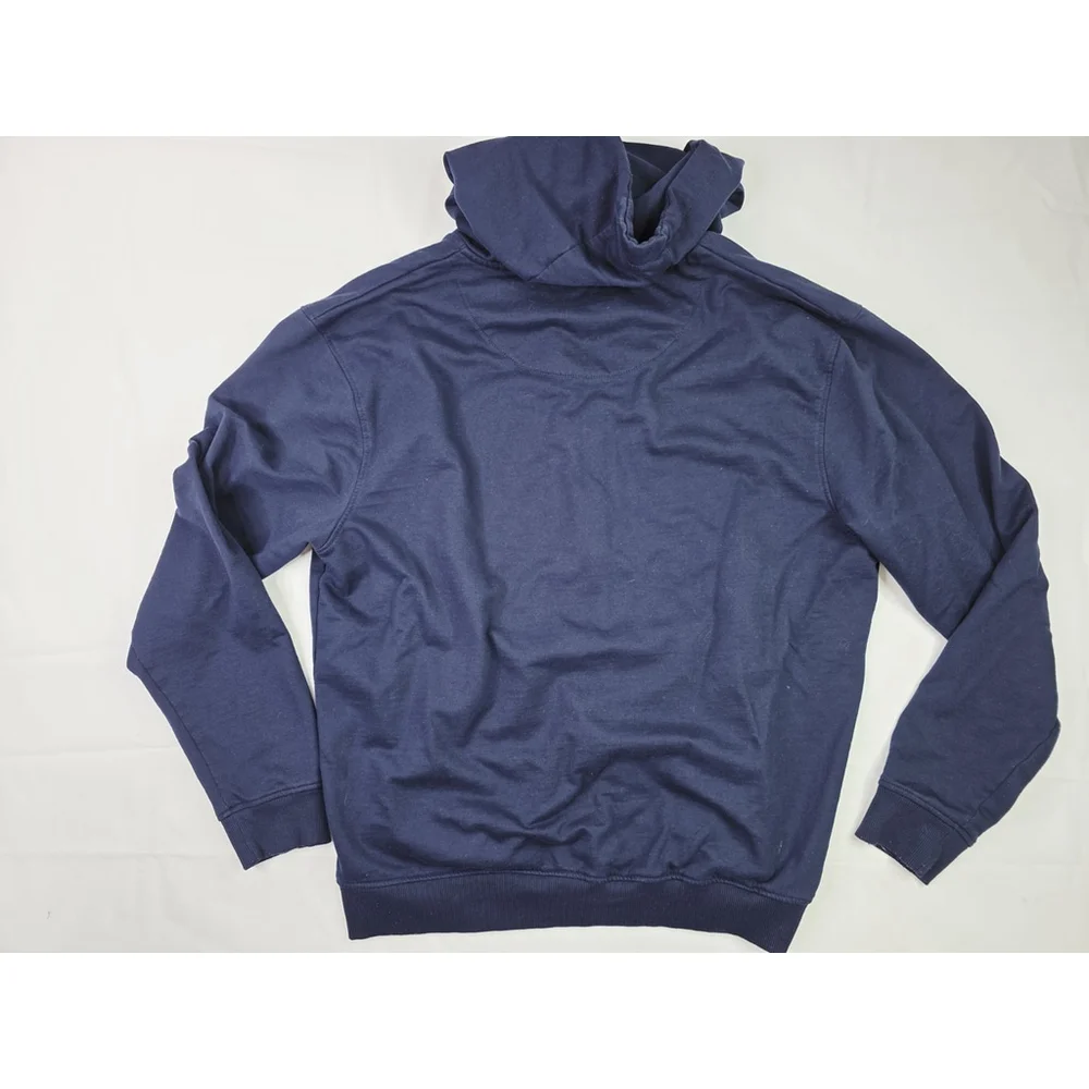 Nike Sportswear Club Fleece Hoodie Full Zip Navy Blue Swoosh Men's Size XXXL - Picture 2 of 5
